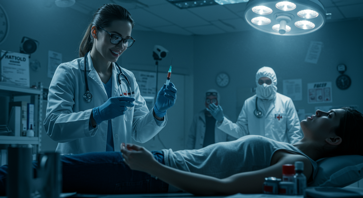 An AI generated Illustration representing medical fraud and unethical healthcare billing practices