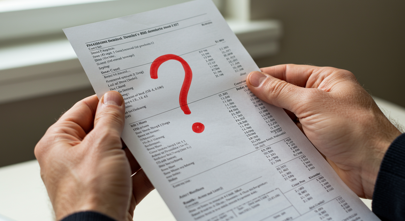 AI-generated illustration symbolizing dental malpractice and patient complaints against dentists