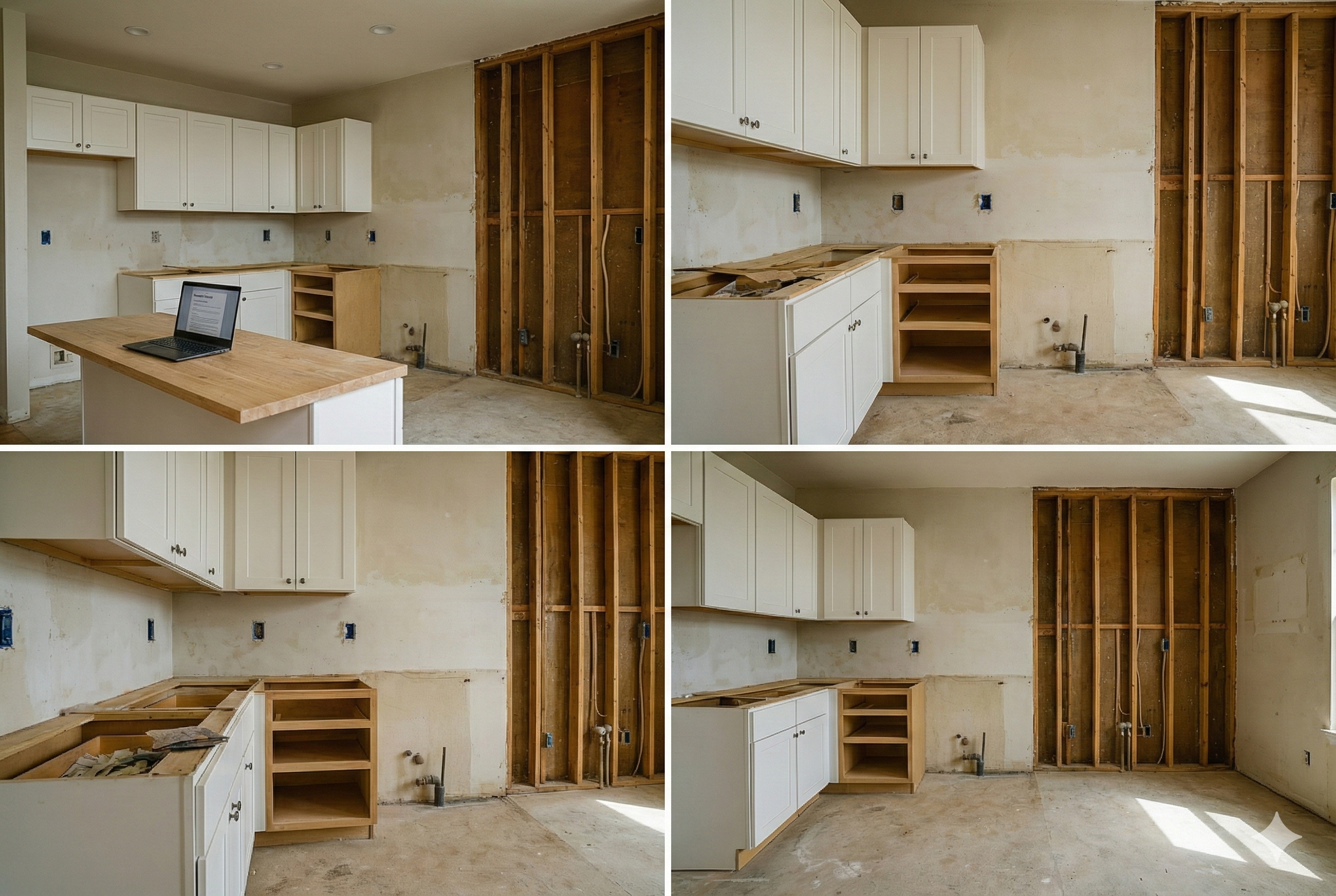 Examples of an my unfinished kitchen